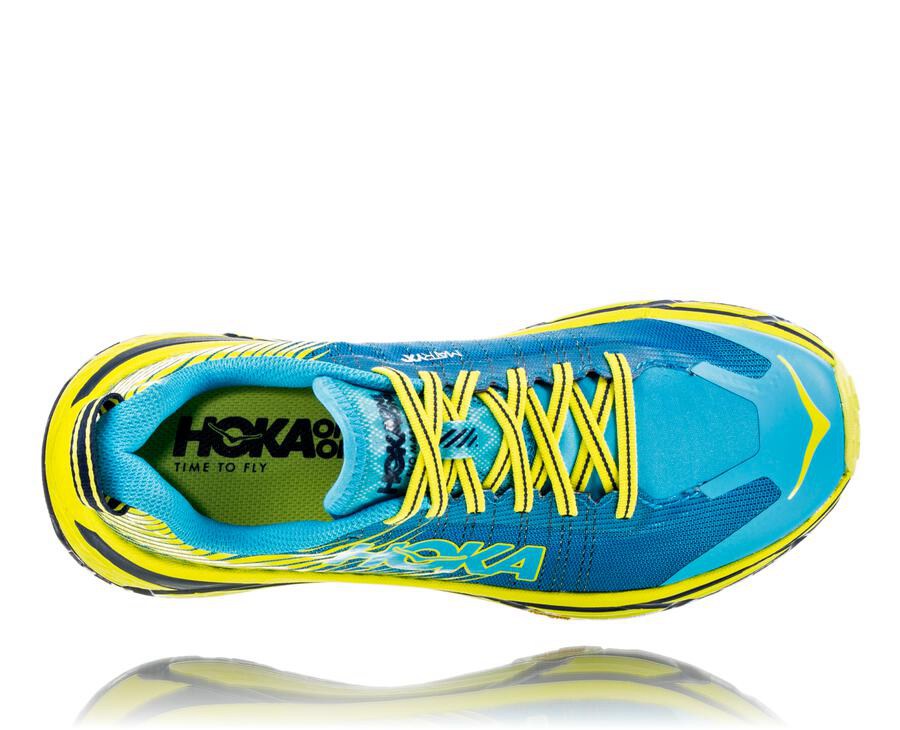 Hoka One One Spor Ayakkabı Erkek Mavi/Yeşil - Evo Mafate 2 - AC5601748